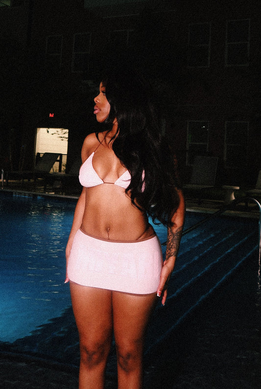 Soft Pink 3 Piece Kini Set