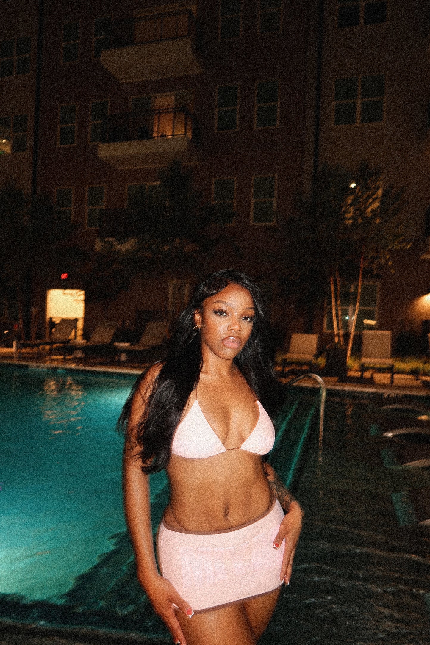 Soft Pink 3 Piece Kini Set