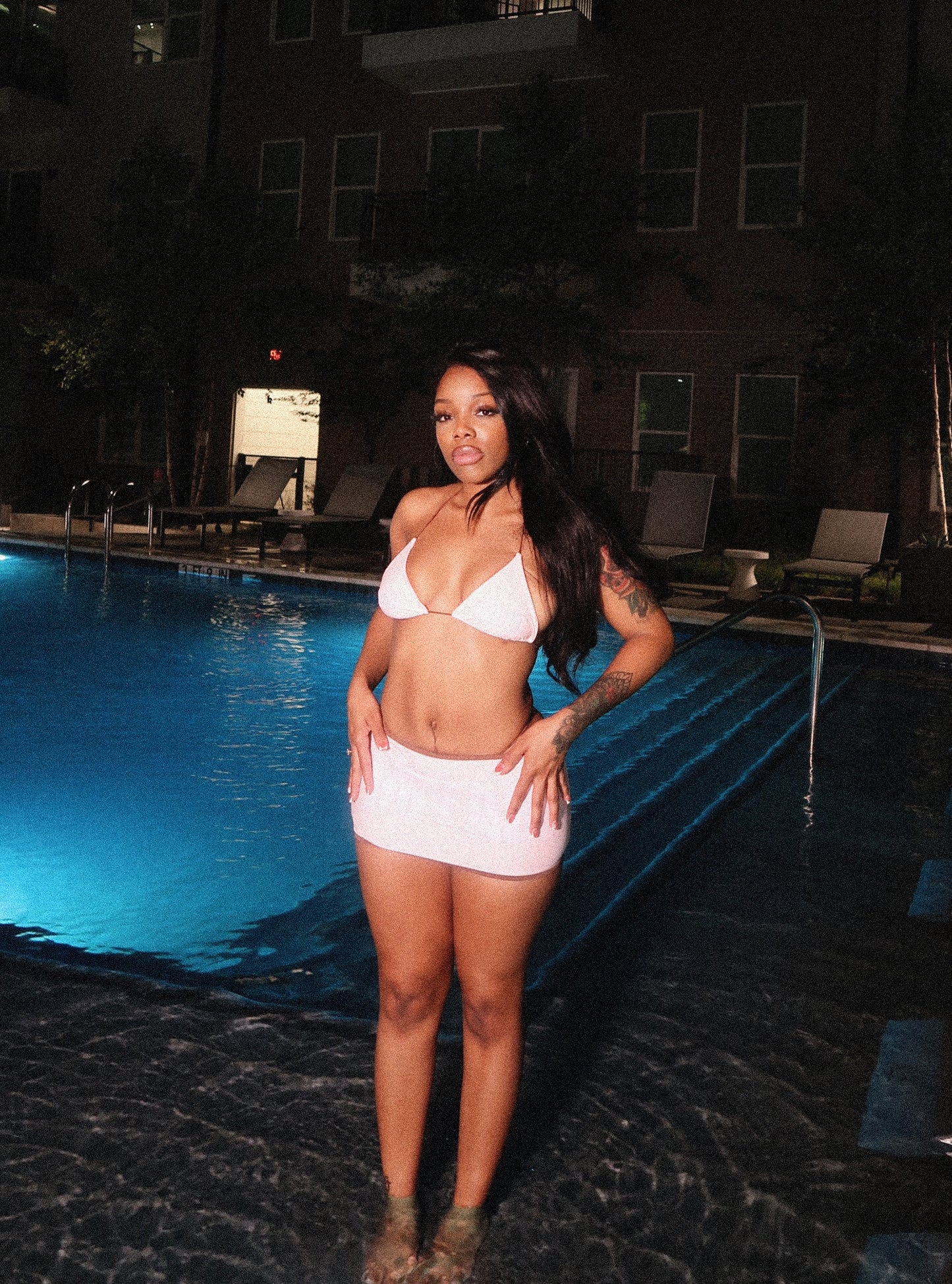 Soft Pink 3 Piece Kini Set